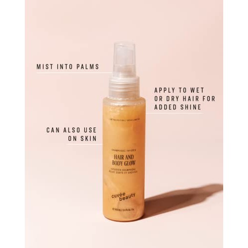 Cuvée Beauty Hair and Body Glow - Champagne Infused Illuminating Oil for Hair...