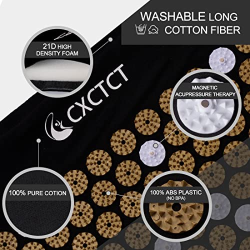 Extra Long Yoga Acupressure Mat Set,Massage Acupuncture Mat Large,Magnetic Ma...