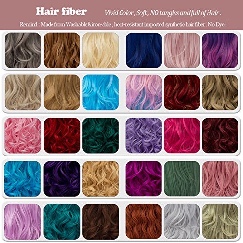 Cying Lin Short Bob Wavy Curly Wig Pink Ombre Wig For Women Cosplay Halloween...