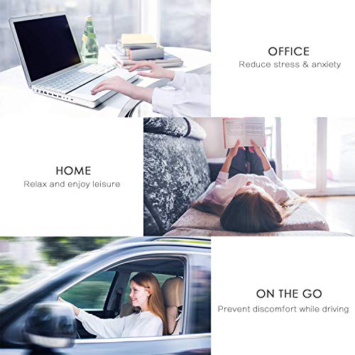 CYLEN Home-Memory Foam Bamboo Charcoal Infused Ventilated Orthopedic Seat Cus...