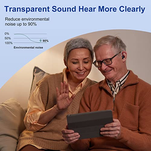 Hearing Aids for Seniors, Rechargeable with Noise Cancelling, Nano Hearing Ai...