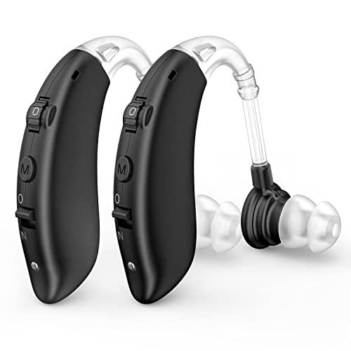 Hearing Aids for Seniors, Rechargeable with Noise Cancelling, Nano Hearing Ai...