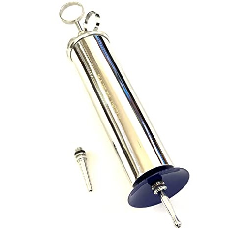 CynaMed -Premium Ear Wax Removal Syringe 8 OZ,6 OZ,4OZ,3 OZ - Brass with Chro...