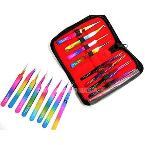 Cynamed -Set of 8 pcs High Precision Multi Rainbow Color German Stainless Ste...