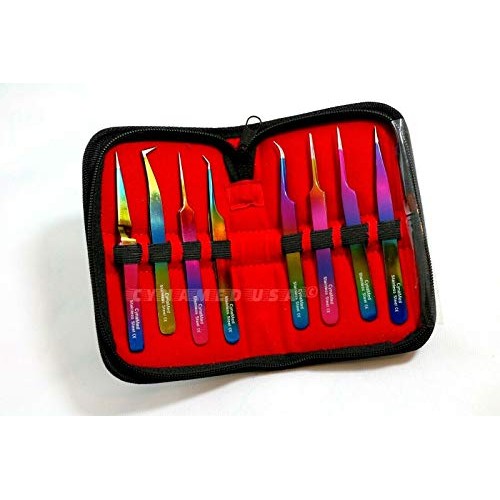 Cynamed -Set of 8 pcs High Precision Multi Rainbow Color German Stainless Ste...