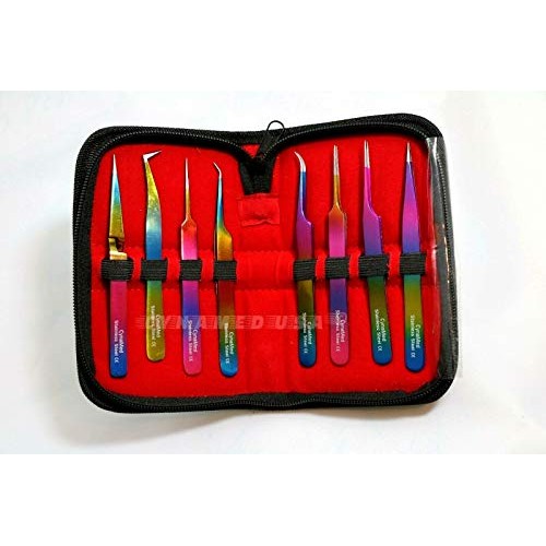 Cynamed -Set of 8 pcs High Precision Multi Rainbow Color German Stainless Ste...