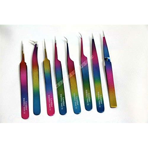Cynamed -Set of 8 pcs High Precision Multi Rainbow Color German Stainless Ste...