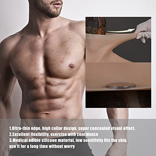 Cyomi Silicone Muscle Chest Realistic Male Chest Oil-Free Vest Abdominal Musc...