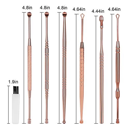 CYSNATU Ear Wax Removal Kit, Ear Pick, Ear Cleaning Tool Set Stainless Steel ...