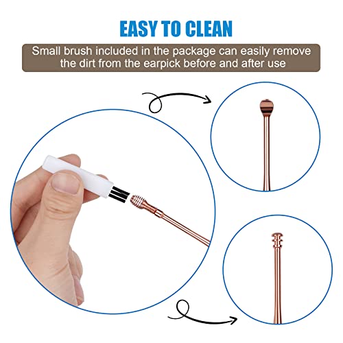 CYSNATU Ear Wax Removal Kit, Ear Pick, Ear Cleaning Tool Set Stainless Steel ...