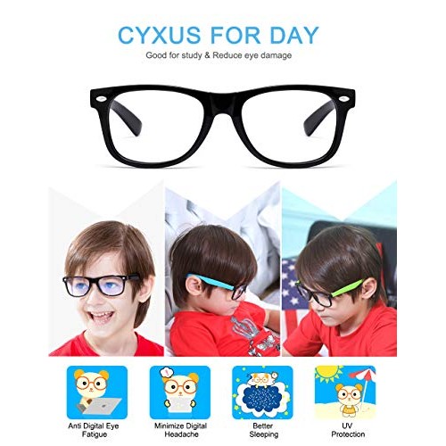 Cyxus Blue Light Blocking Glasses for Kids Anti Eyestrain Eyewear UV Protecti...