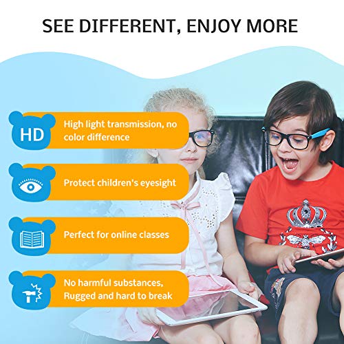Cyxus Blue Light Blocking Glasses for Kids Anti Eyestrain Eyewear UV Protecti...