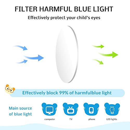 Cyxus Blue Light Blocking Glasses for Kids Anti Eyestrain Eyewear UV Protecti...