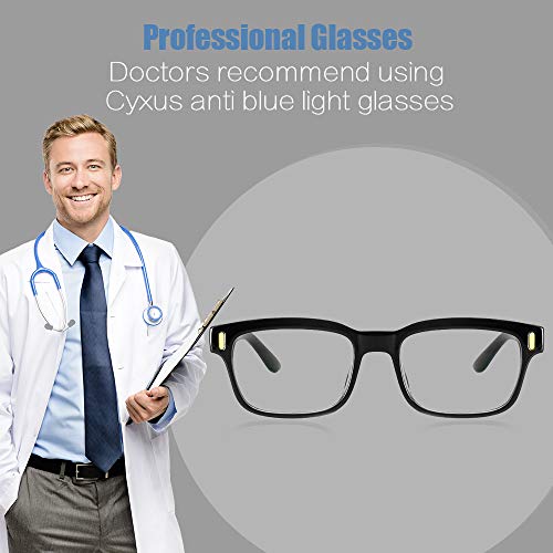 Cyxus Computer Blue Light Blocking Nerd Candy Glasses for Man and Woman, Anti...