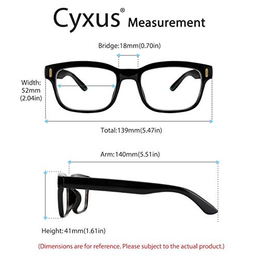 Cyxus Computer Blue Light Blocking Nerd Candy Glasses for Man and Woman, Anti...