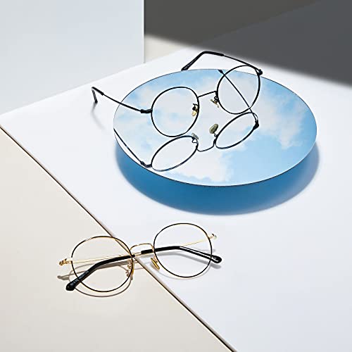 Cyxus Round Blue Light Glasses 2 Pack, Computer Gaming Eyeglasses for Relieve...