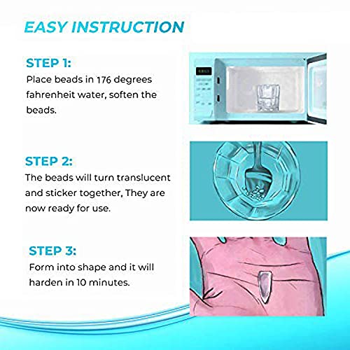 CZsy Temporary Tooth Repair Kit,50g Filling Tooth Beads and 60pcs for Fix The...