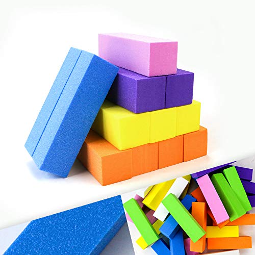 CZWESTC 28 Pcs Nail Buffer Block, 4 Way Nail Files Sanding Buffing Blocks, Na...