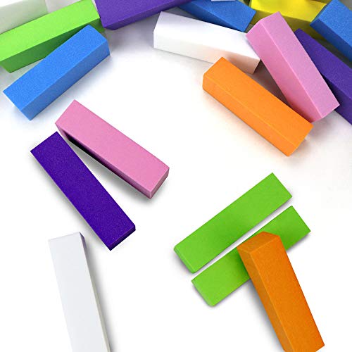 CZWESTC 28 Pcs Nail Buffer Block, 4 Way Nail Files Sanding Buffing Blocks, Na...