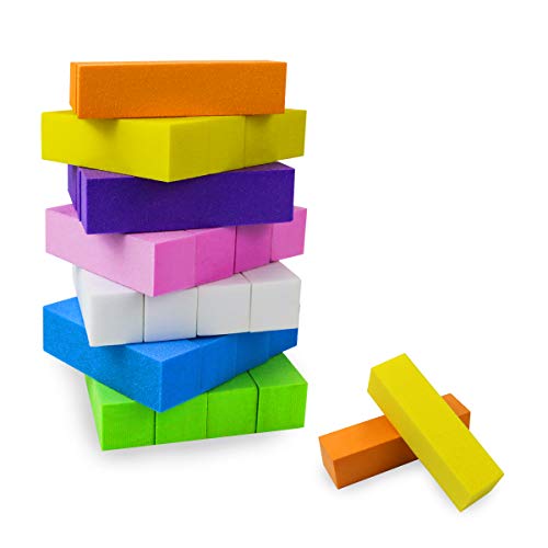 CZWESTC 28 Pcs Nail Buffer Block, 4 Way Nail Files Sanding Buffing Blocks, Na...
