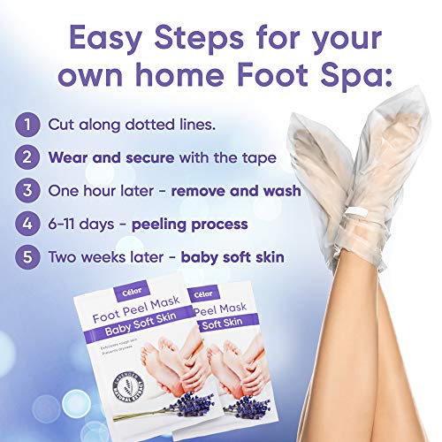 ﻿﻿Foot Peel Mask (2 Pairs) - Foot Mask for Baby soft skin - Remove Dead Skin ...