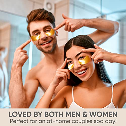 Under Eye Patches (20 Pairs) - Gold Under Eye Mask Amino Acid & Collagen, Und...