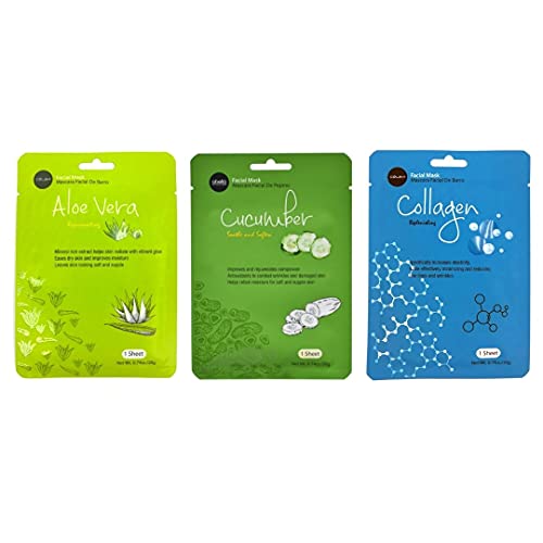Celavi Essence Face Mask Paper Sheet Korea Skin Care Moisturizing 12 Pack Cla...