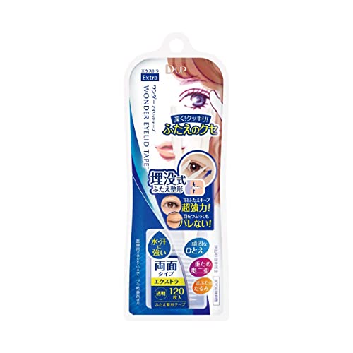 D.U.P 120 Piece Wonder Eyelid Tape Extra Eye Makeup, 1.1 Ounce