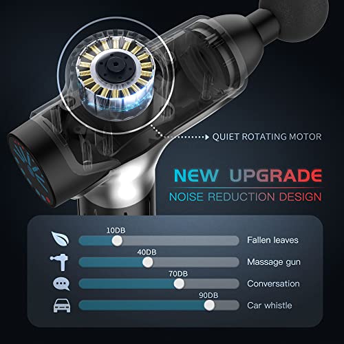 Massage Gun Deep Tissue Percussion Muscle Massage Gun for Athletes,Super Quie...