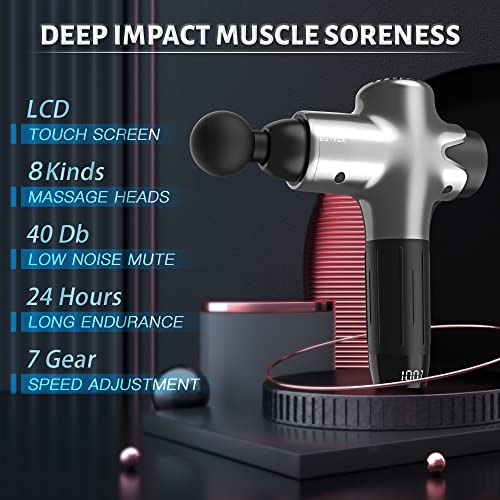 Massage Gun Deep Tissue Percussion Muscle Massage Gun for Athletes,Super Quie...