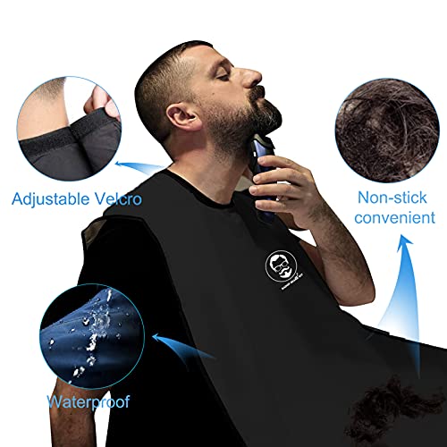 Dadop Beard Bib Kit, Beard Hair Catcher Waterproof Non-Stick for Men Shaving ...