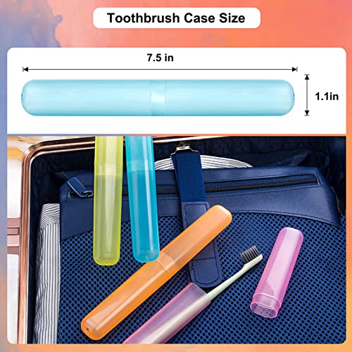 Dadop Toothbrush Case, 6Pcs Plastic Travel Toothbrush Holder, Portable Travel...