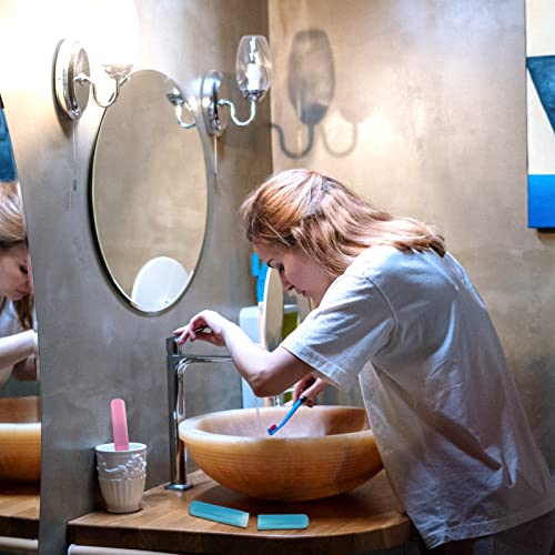 Dadop Toothbrush Case, 6Pcs Plastic Travel Toothbrush Holder, Portable Travel...