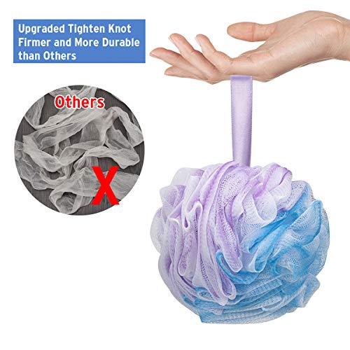 DadyMart Bath Shower Loofah Sponge 60g Bath Mesh Pouf Shower Ball Body Scrubb...