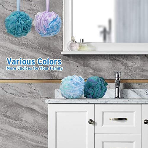 DadyMart Bath Shower Loofah Sponge 60g Bath Mesh Pouf Shower Ball Body Scrubb...