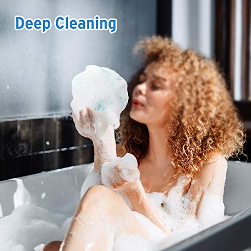 DadyMart Bath Shower Loofah Sponge 60g Bath Mesh Pouf Shower Ball Body Scrubb...