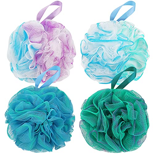 DadyMart Bath Shower Loofah Sponge 60g Bath Mesh Pouf Shower Ball Body Scrubb...