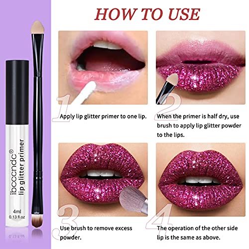 DAGEDA Glitter Lip Kit Liquid Lipstick Set, Diamond Glitter Metallic Lips Glo...