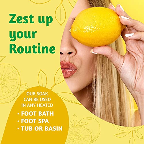 Citrus Detox Foot Soak with Epsom Salt - for Foot Callus, Immune Boost, Damag...