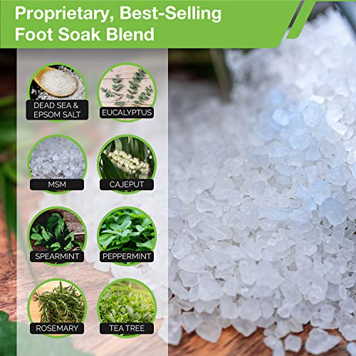 Tea Tree Oil Foot Soak with Epsom Salt - Made in USA - for Toenail Fungus, At...