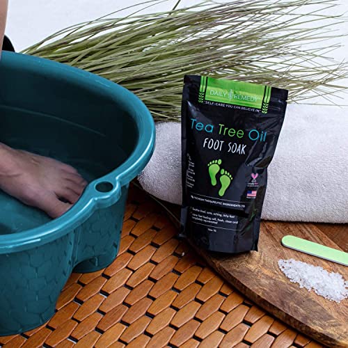 Tea Tree Oil Foot Soak with Epsom Salt - Made in USA - for Toenail Fungus, At...