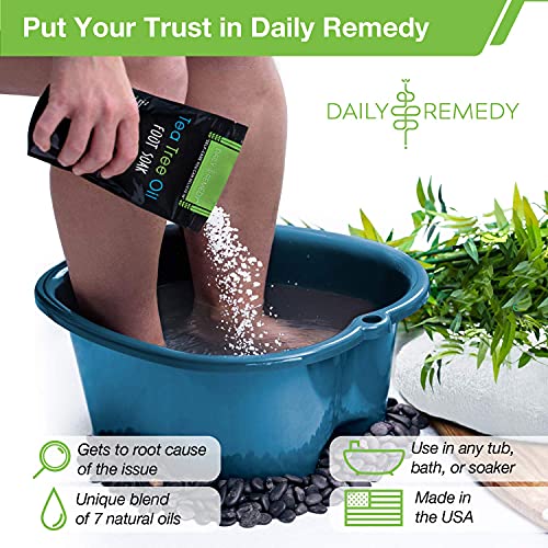 Tea Tree Oil Foot Soak with Epsom Salt - Made in USA - for Toenail irritation...