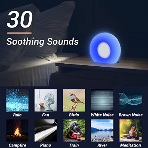 DailyBody Sound Machine White Noise Machine Sleep Machine 30 Soothing Sounds ...