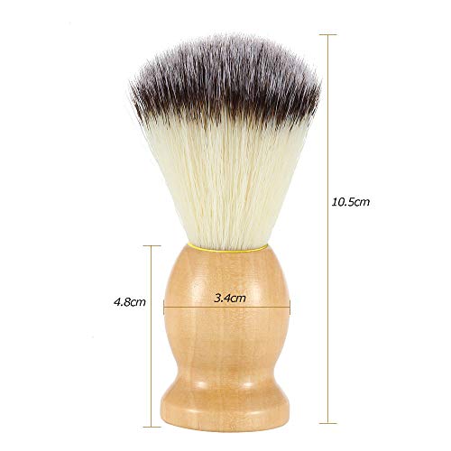 Shaving Brushes,DaKuan 2 Packs Wooden Handle Shaving Brushes,Luxury Professio...