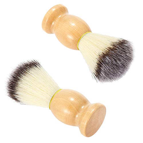 Shaving Brushes,DaKuan 2 Packs Wooden Handle Shaving Brushes,Luxury Professio...
