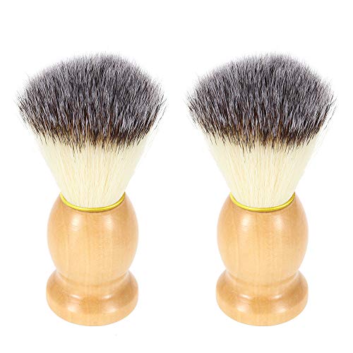 Shaving Brushes,DaKuan 2 Packs Wooden Handle Shaving Brushes,Luxury Professio...
