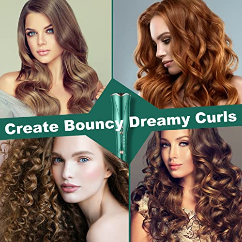 DALARAN Automatic Curling Iron Auto Hair Curler 1 Inch Green Auto Curling Wan...