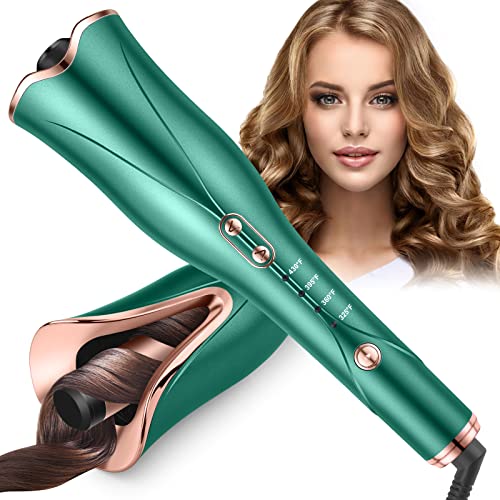 DALARAN Automatic Curling Iron Auto Hair Curler 1 Inch Green Auto Curling Wan...
