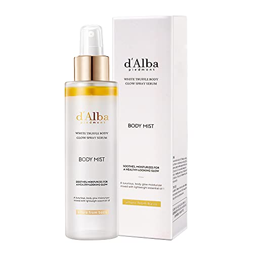 Dalba white truffle body glow spray serum, all-in-one body moisturizer, hydra...