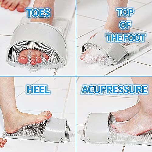 Foot Scrubber Feet Cleaner Washer Brush for Shower Floor Spas Massage, Slippe...